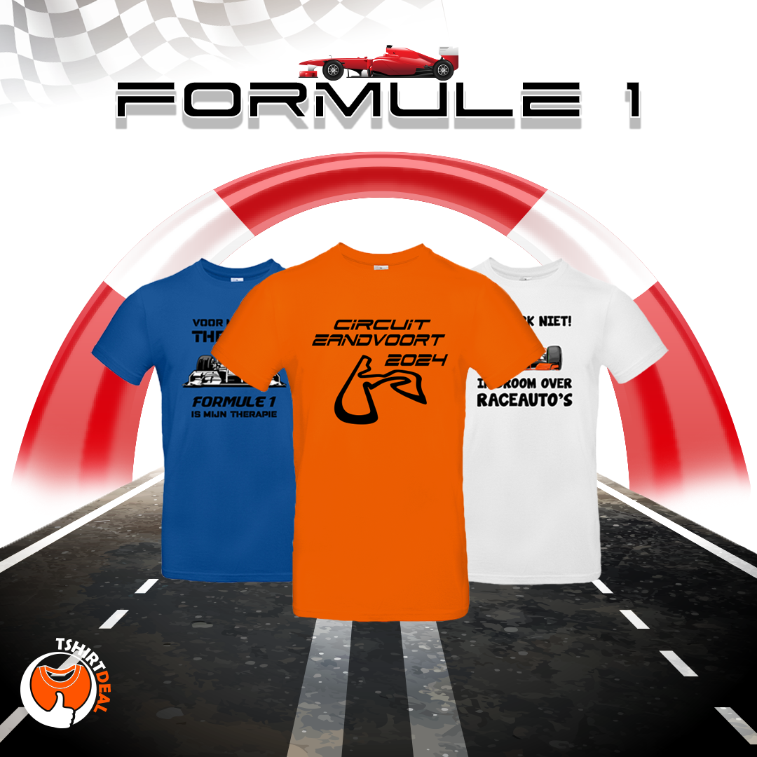 Formule 1 kleding bedrukken