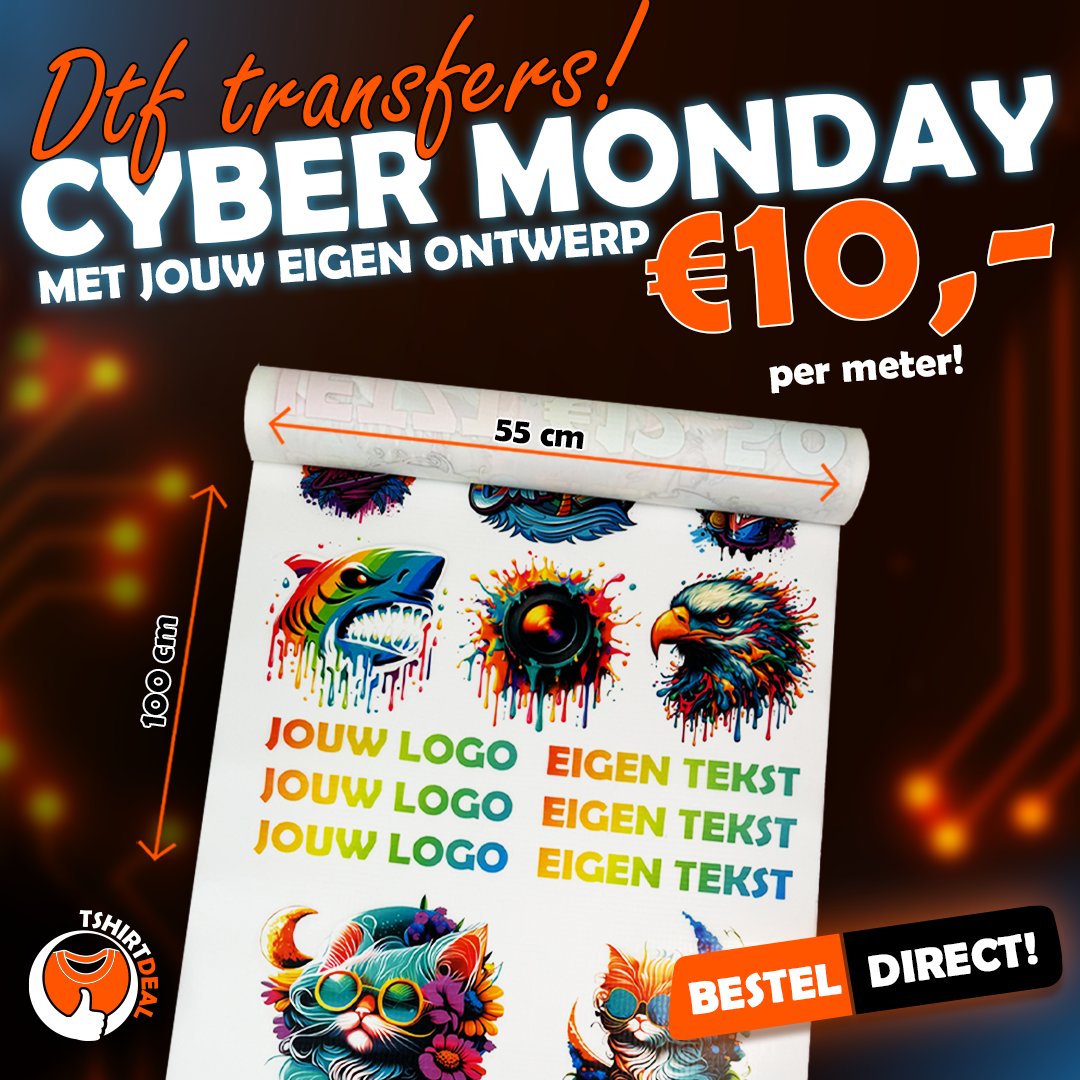 Cyber Monday DTf Transfers per meter