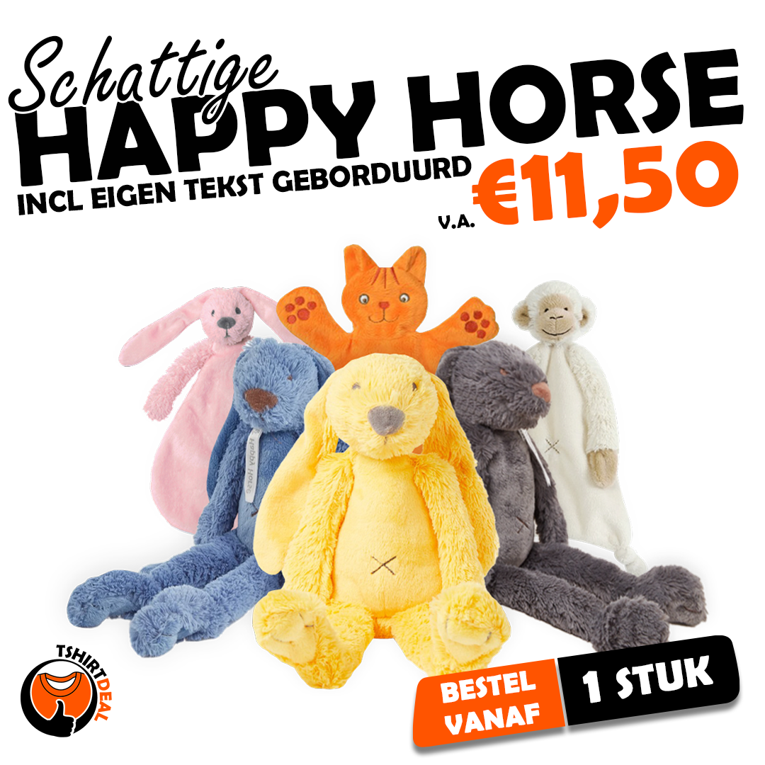 Happy horse knuffel met naam