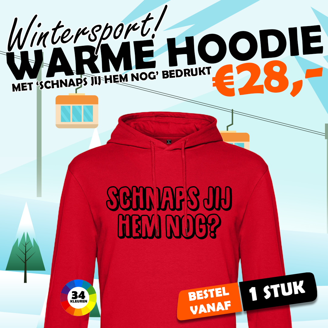 Wintersport Hoodie bedrukken