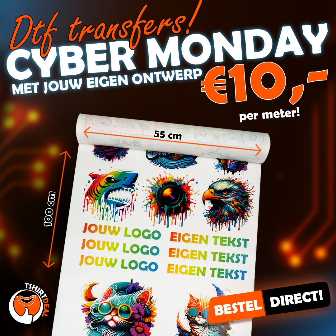 Cyber Monday DTf Transfers per meter