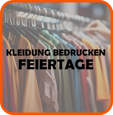 Kleidung bedrucken feiertage