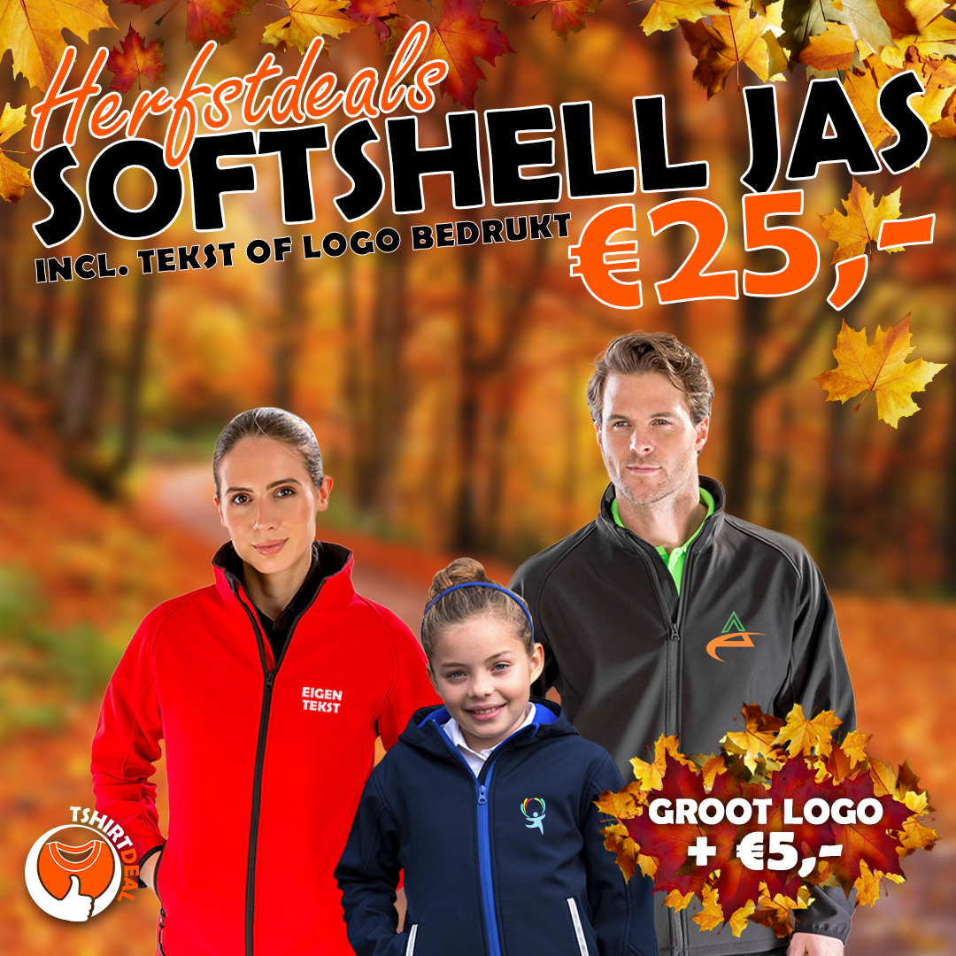 Softshell jas bedrukken