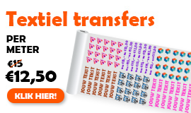 Textiel transfers per meter bestellen